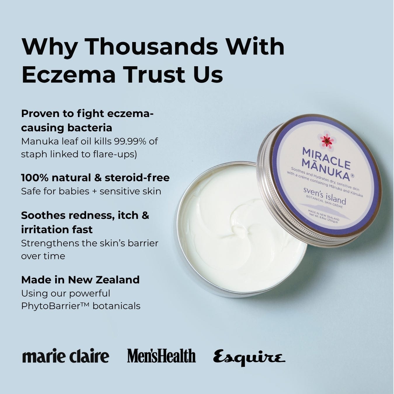 BOGO: Miracle Manuka Daily Defence Cream for Dry, Itchy Skin – 3.5 oz
