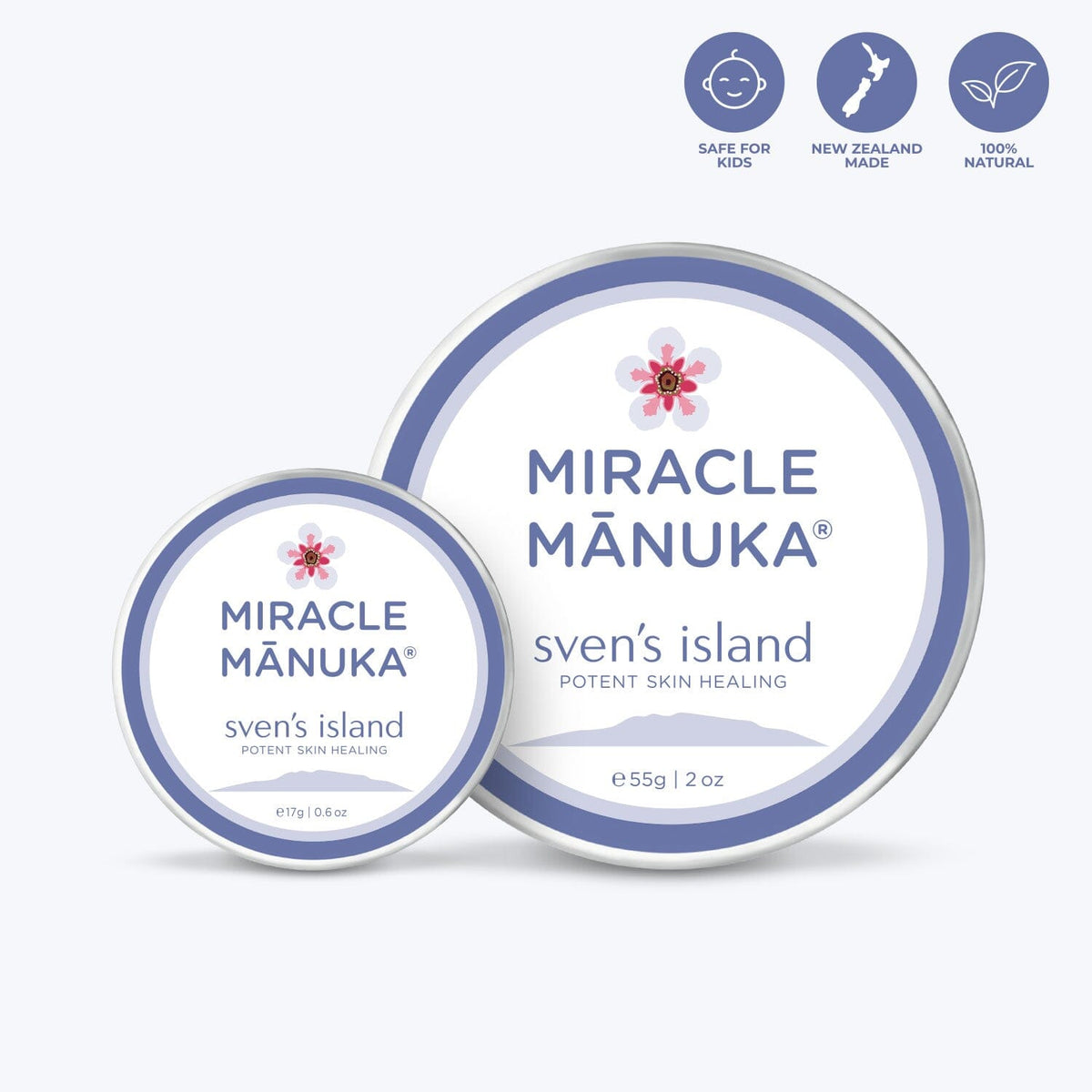 Miracle Manuka Skin Repair Ointment Bundle - 55g & 17g tin BODY Sven's Island 